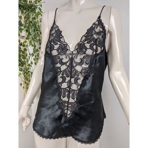 Elegant Black Lace Tank Top